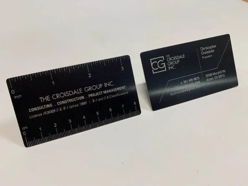 Project 4 - Black Metal Business Cards Portfolio