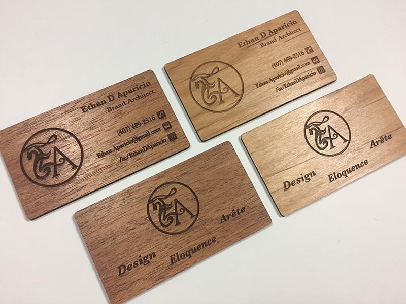 Project 27 - Mahogany Business Cards Portfolio
