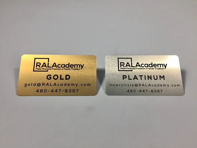 Project 1 - Gold Metal Business Cards Portfolio