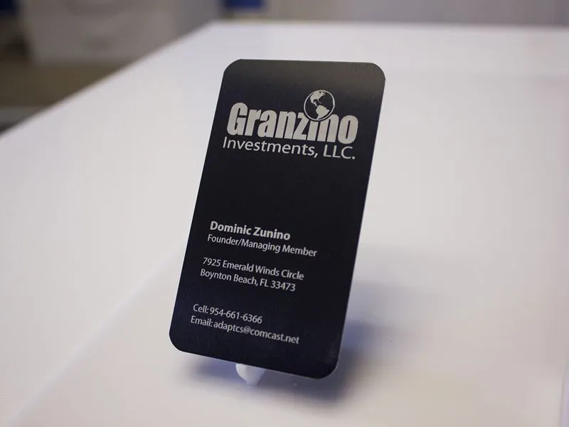 Project 2 - Black Metal Business Cards Portfolio