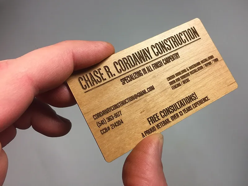 Project 34 - Alder Business Cards Portfolio