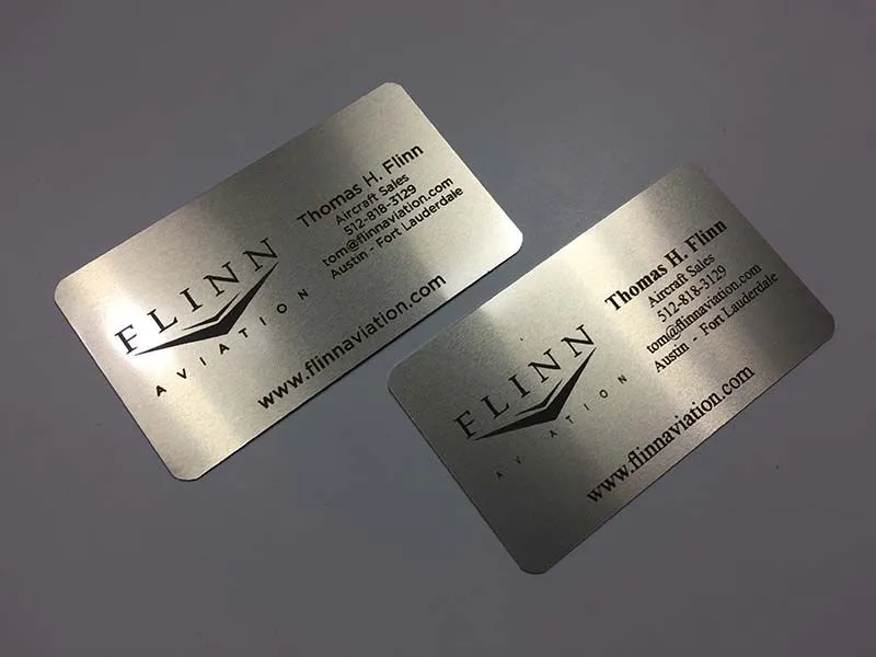 Project 2 - Silver Metal Business Cards Portfolio
