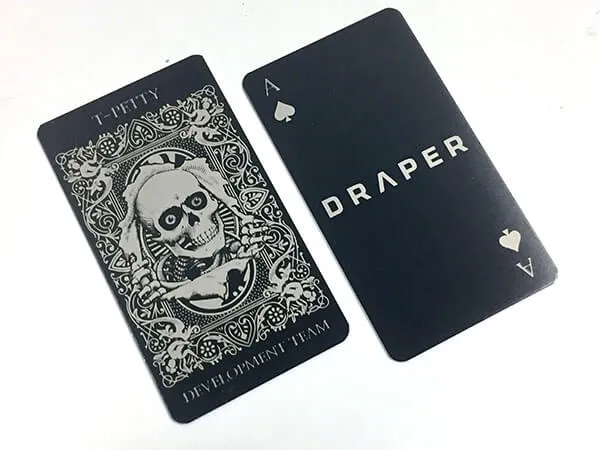 Project 7 - Black Metal Business Cards Portfolio