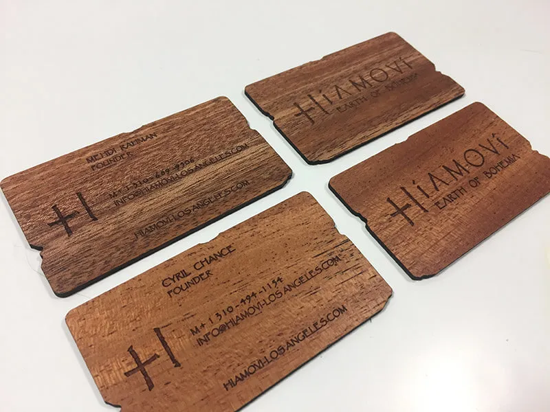Project 34 - Mahogany Business Cards Portfolio