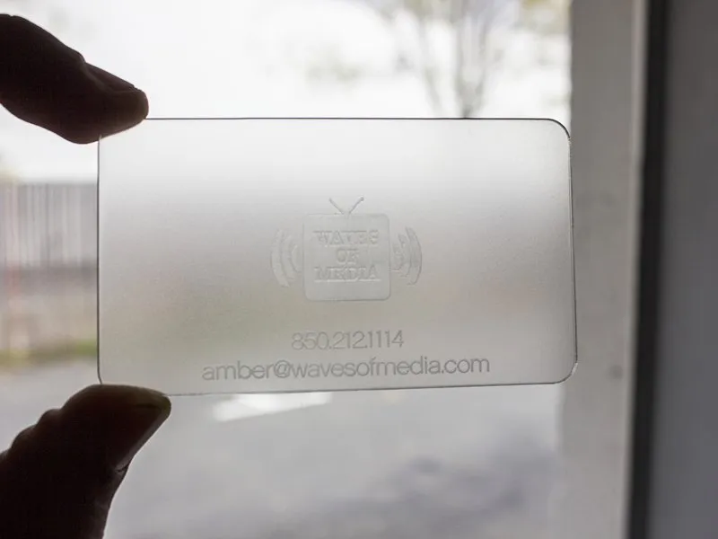 Project 3 - Clear Plastic Business Cards Portfolio