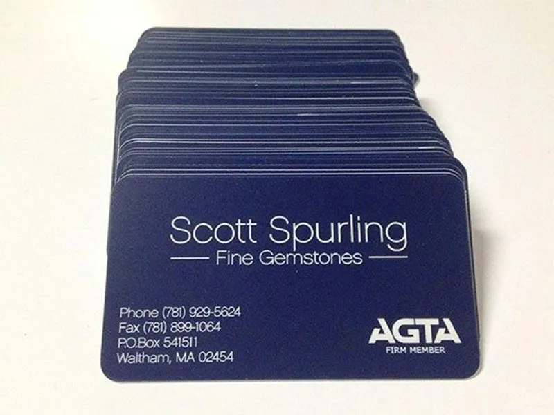 Project 2 - White Plastic Business Cards Portfolio