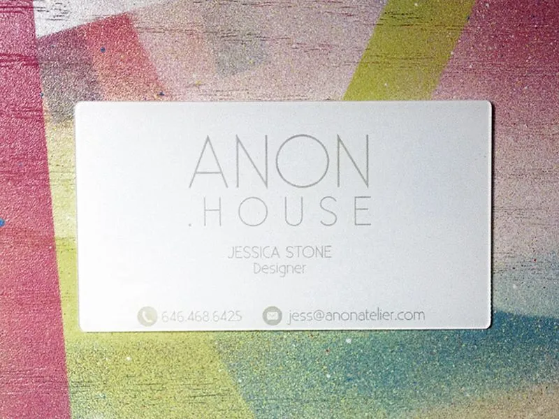 Project 8 - White Plastic Business Cards Portfolio