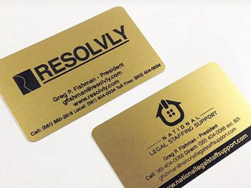 Project 3 - Gold Metal Business Cards Portfolio