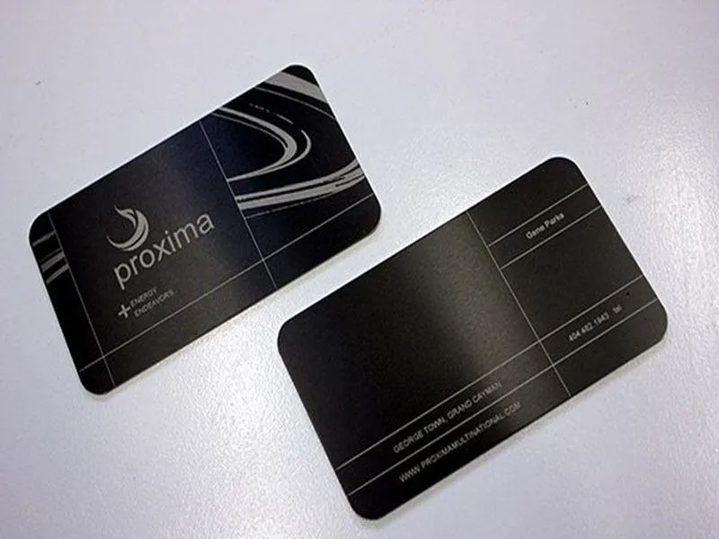 Project 14 - Black Metal Business Cards Portfolio