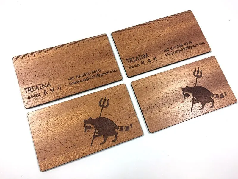 Project 28 - Mahogany Business Cards Portfolio