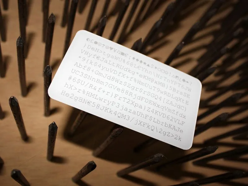 Project 10 - White Plastic Business Cards Portfolio