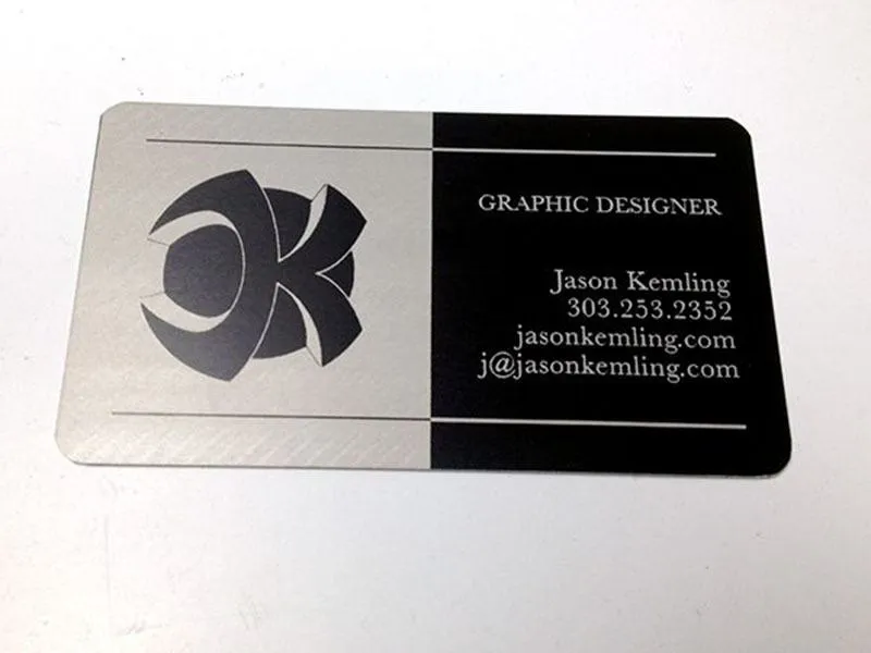 Project 13 - Black Metal Business Cards Portfolio