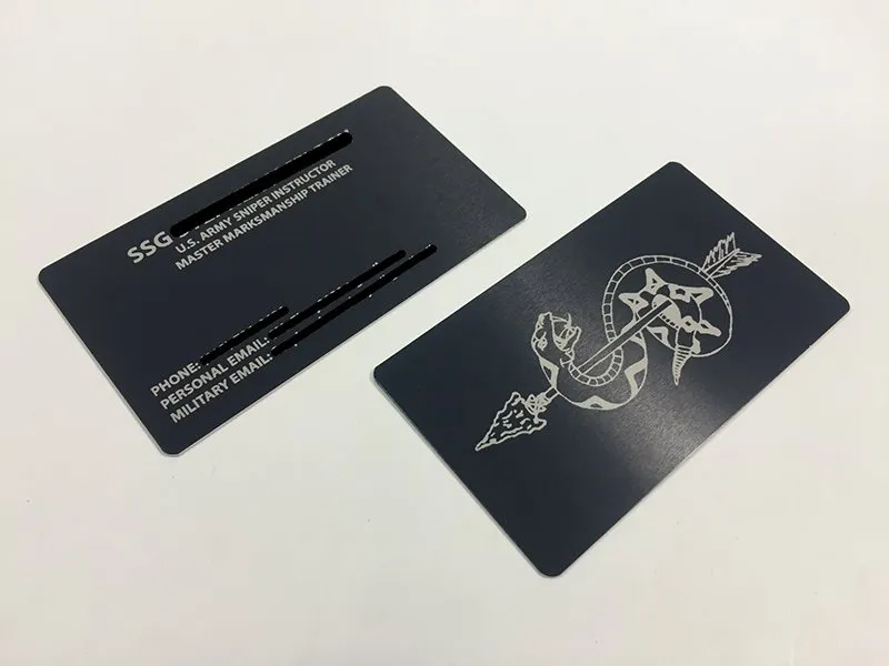 Project 12 - Black Metal Business Cards Portfolio