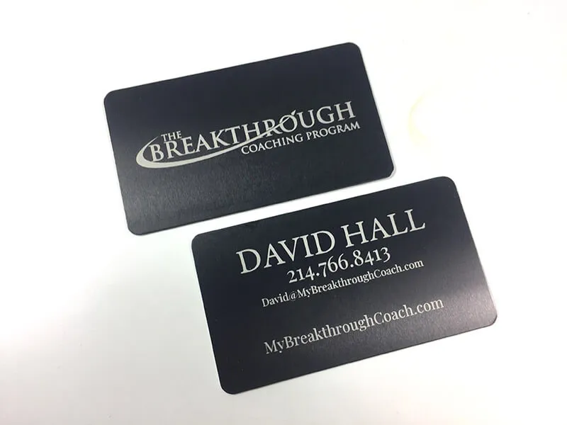 Project 9 - Black Metal Business Cards Portfolio
