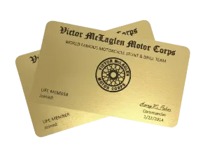 Gold Metal Business Cards