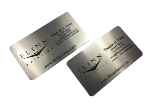 Silver Metal Business Cards