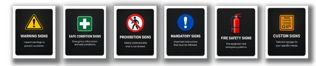 Safety Signage overview for Rustenburg