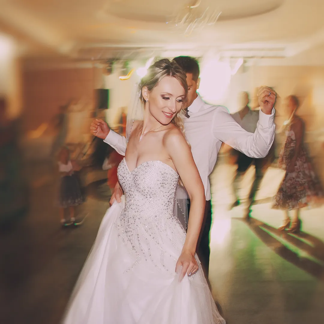 DJ performing at a wedding reception