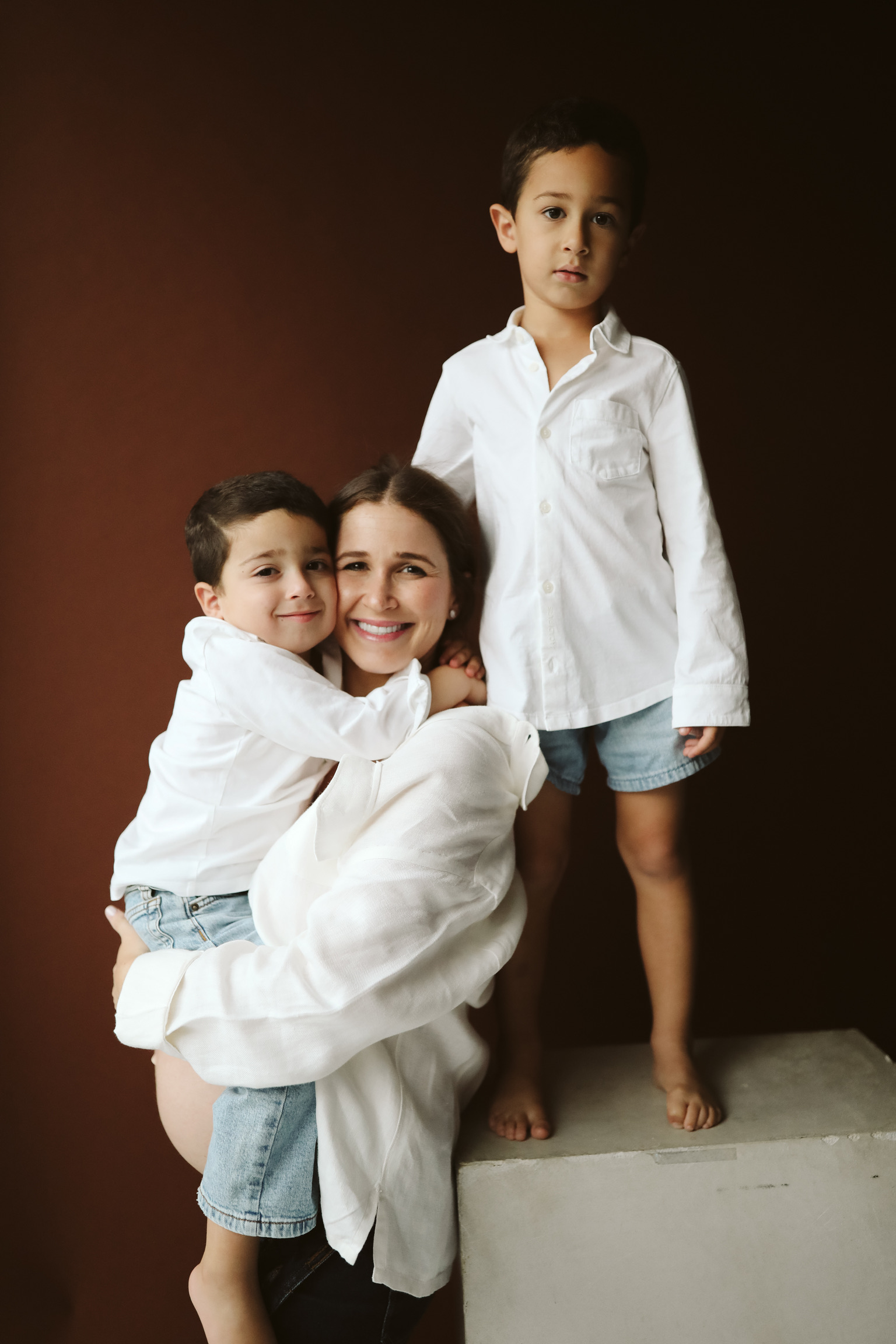 Arianne with her boys
