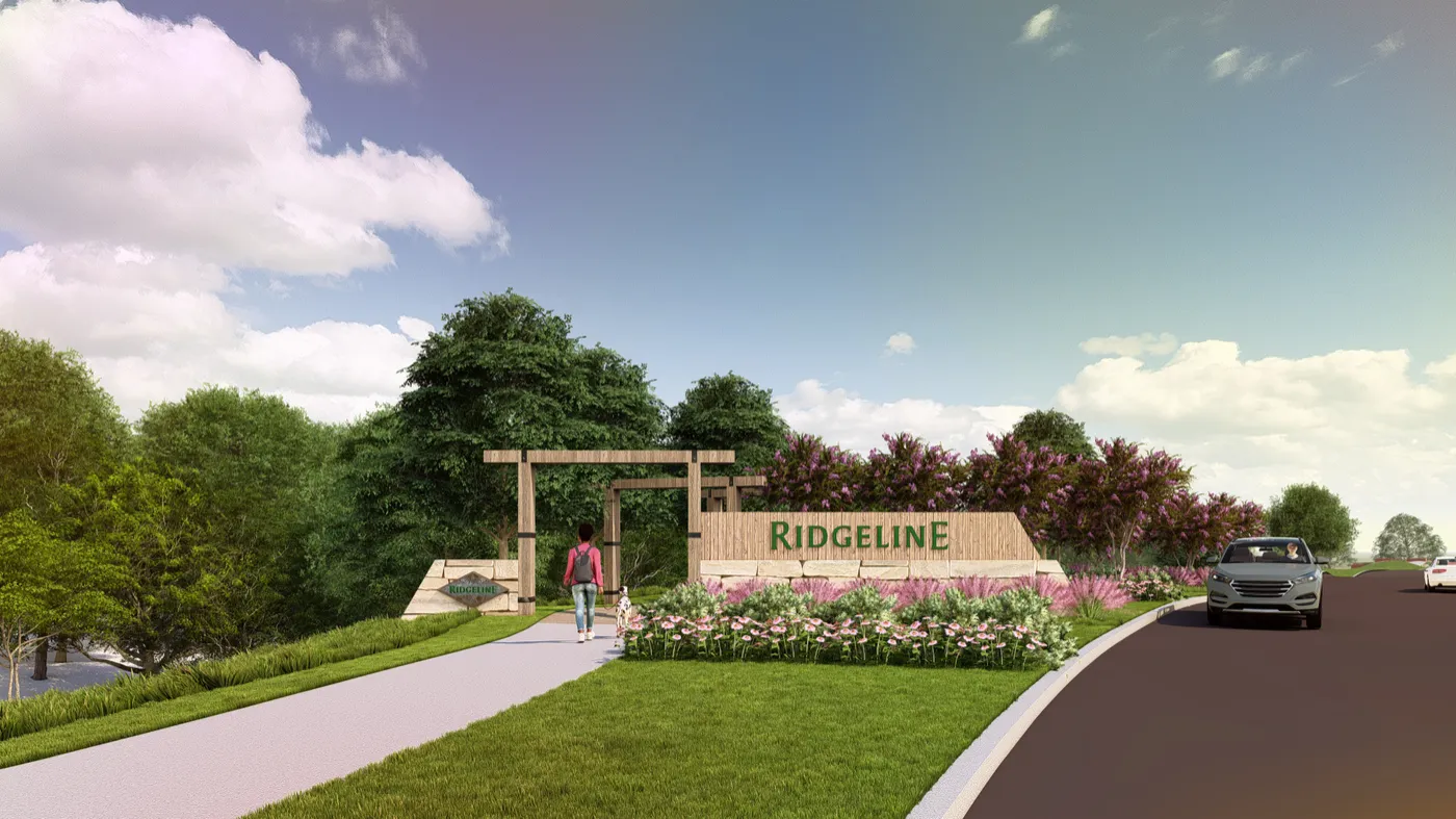 Ridgeline community entrance in McKinney