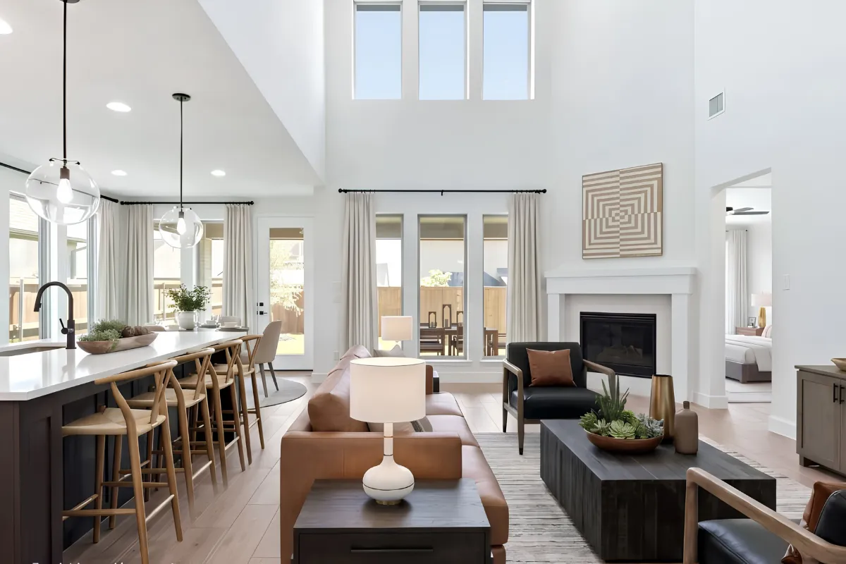 Living room in an Allen luxury home