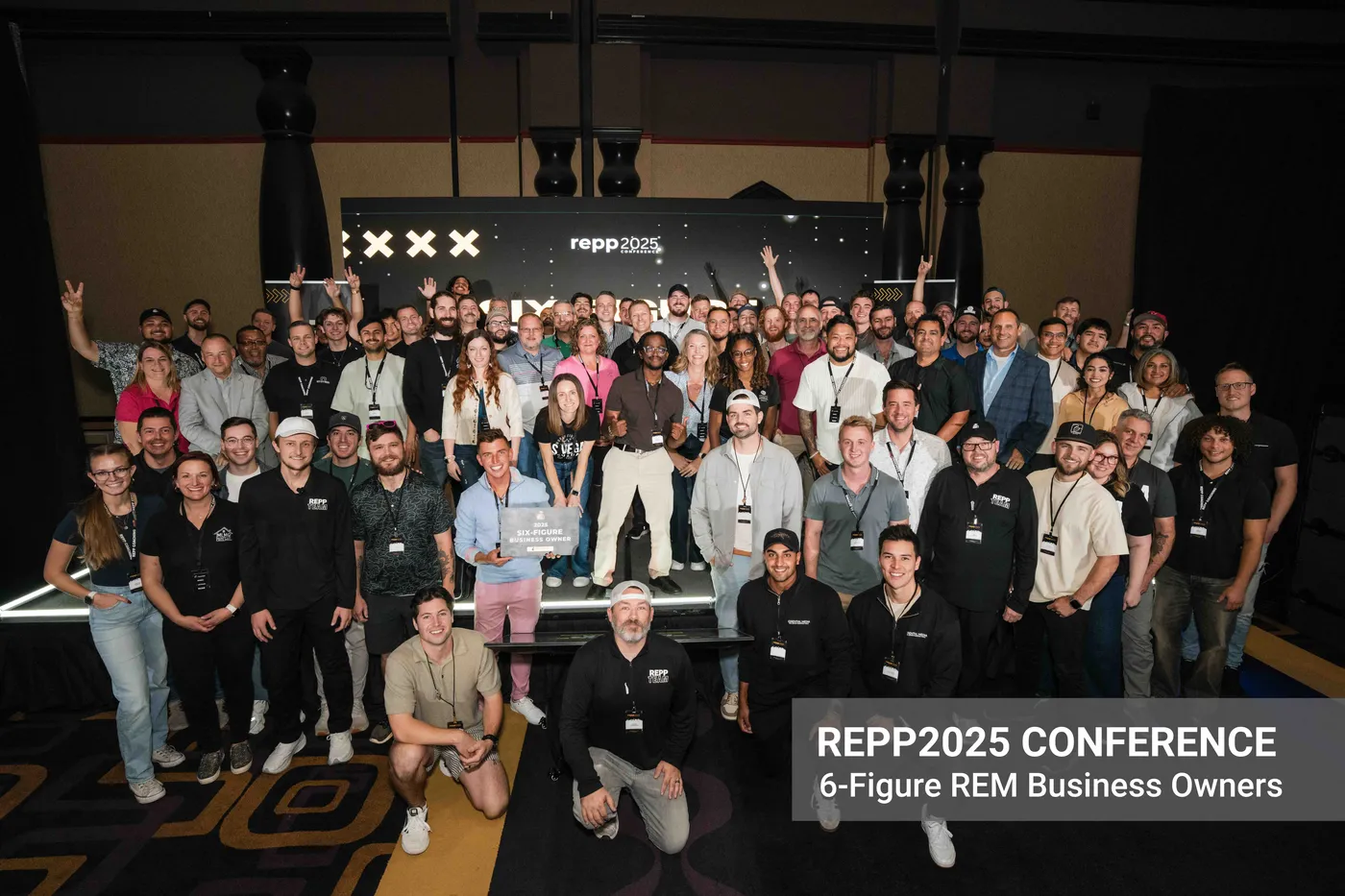 REPP2025 Conference group photo: 6-figure real estate media business owners