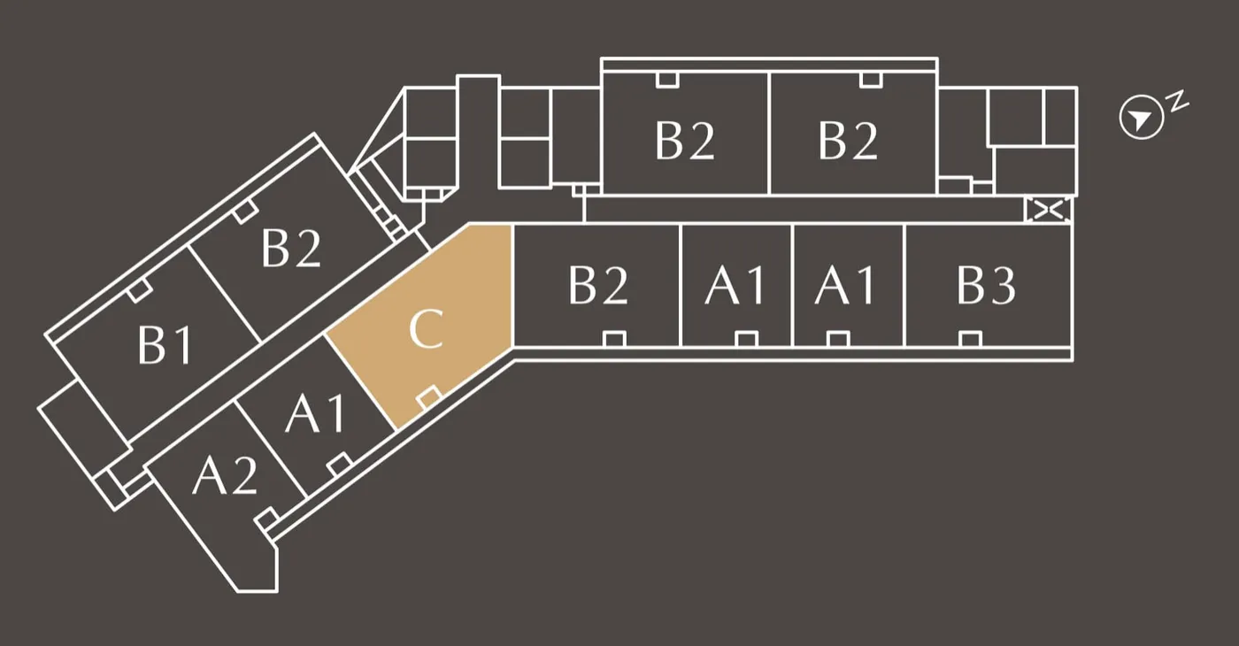 Typical floor: eleven homes, Golden Crown Residence