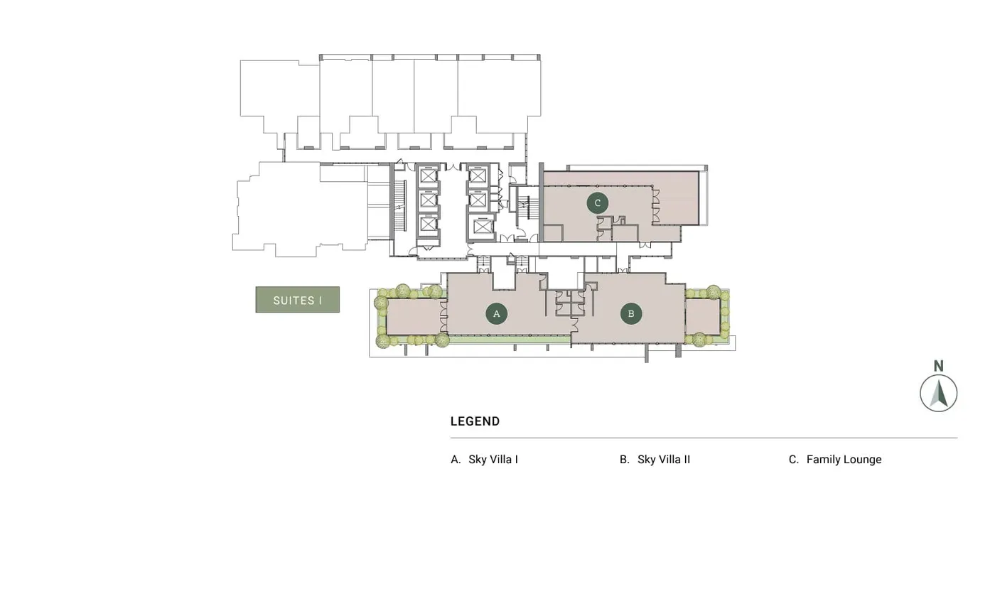 Level 45 sky facilities plan, Enlace Suites 2