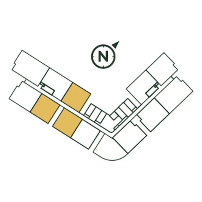 Where Type A sits on the floor, Park Green Pavilion