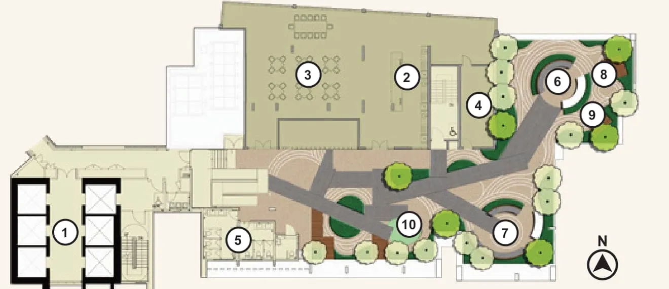 Level 45 facilities plan, Lunar Seputeh