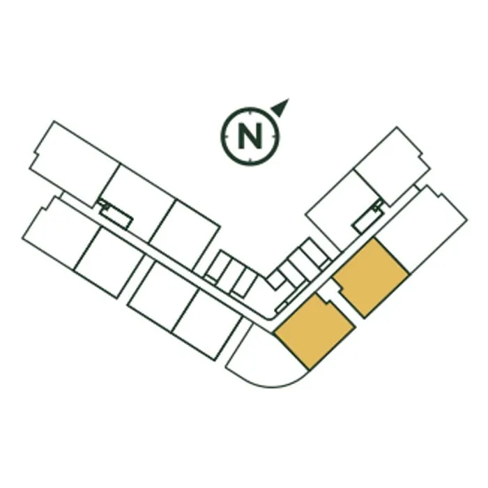Where Type D sits on the floor, Park Green Pavilion