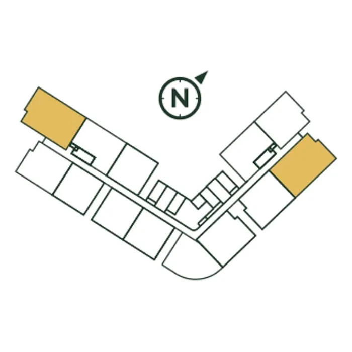 Where Type E sits on the floor, Park Green Pavilion
