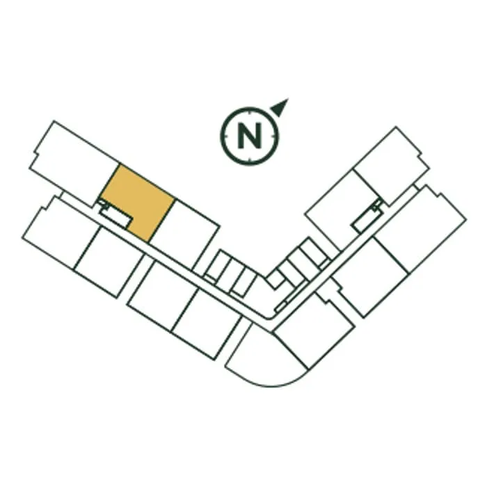 Where Type B sits on the floor, Park Green Pavilion