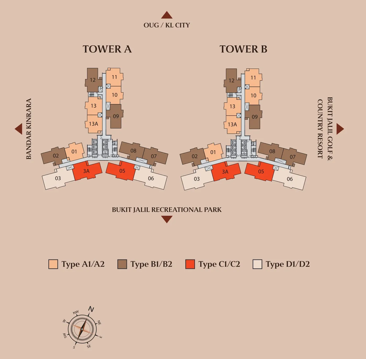 Typical floor for both towers, The Queenswoodz