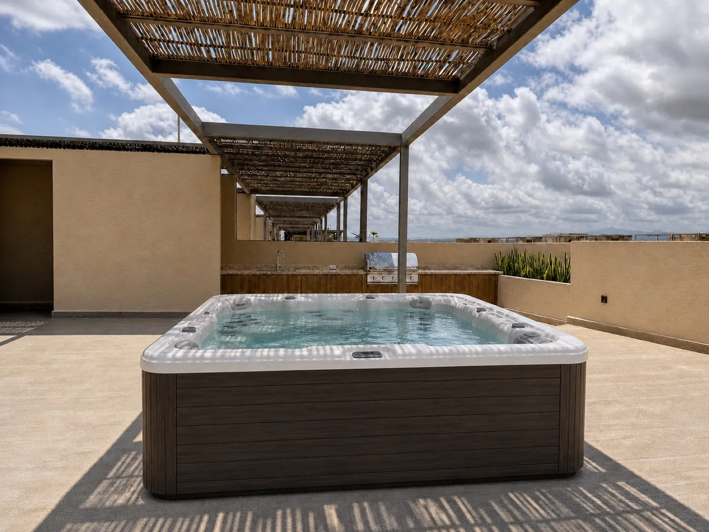 Rooftop privado con jacuzzi y vista