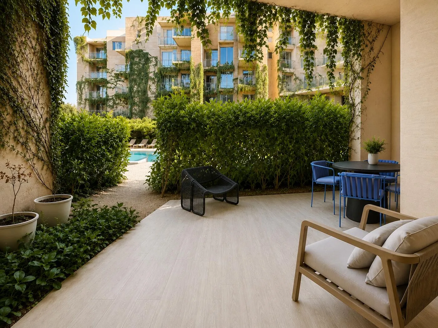 Terraza jardín del A1-07