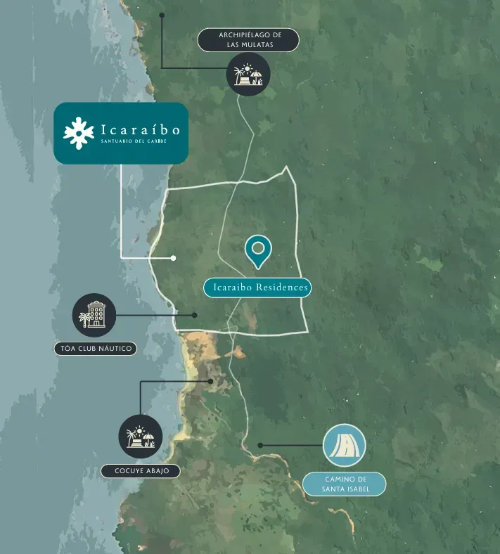 Mapa de ubicación Icaraíbo