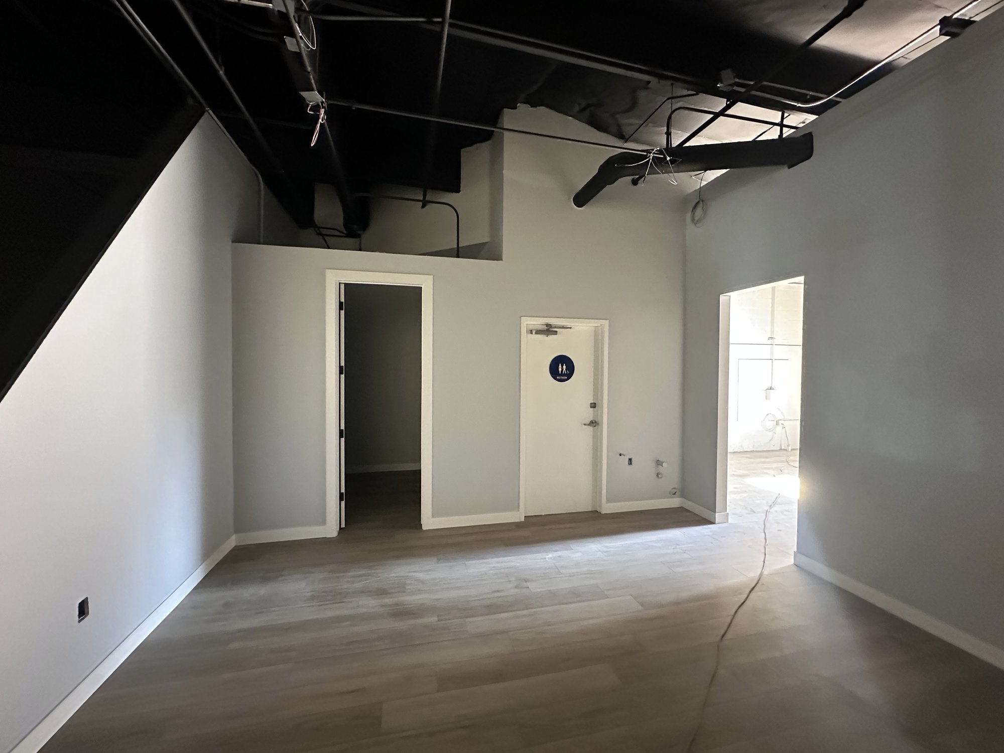 Finished commercial remodel
