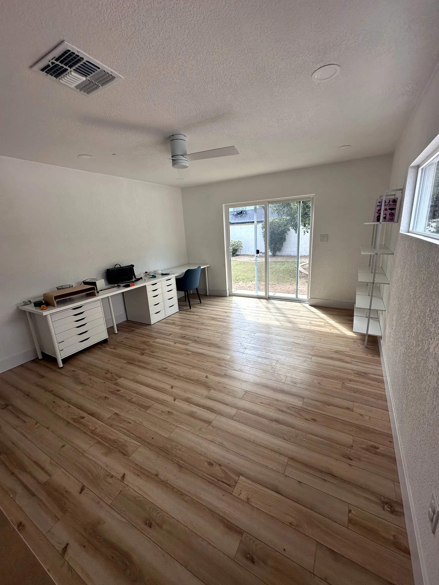 Finished bedroom in a home addition, Scottsdale