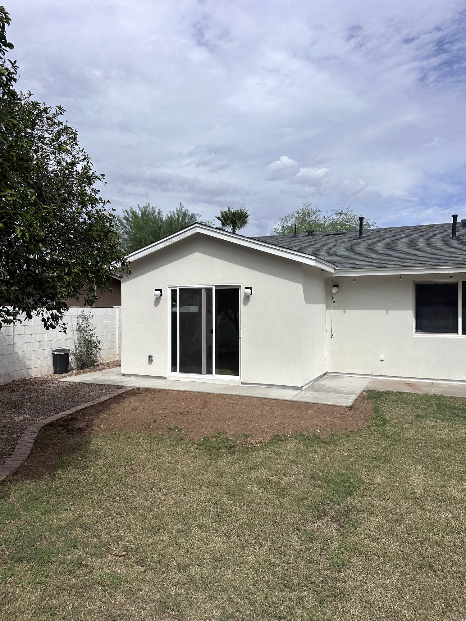 Finished home addition in Scottsdale
