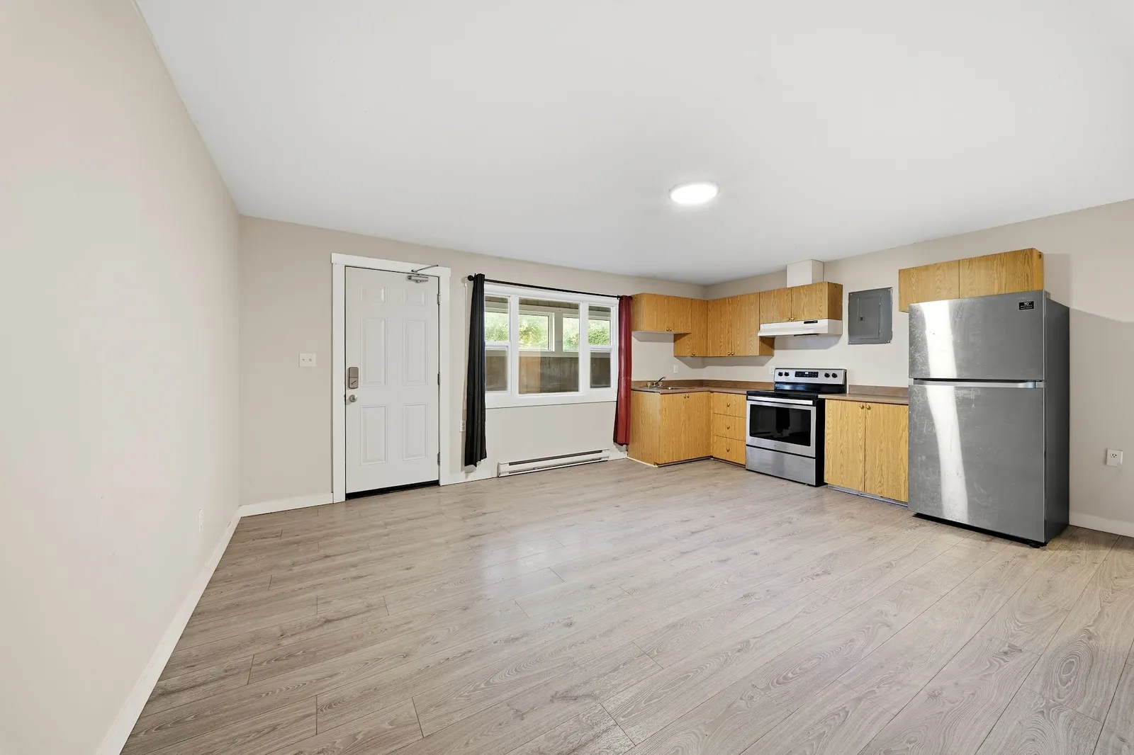 Bright open-concept living space