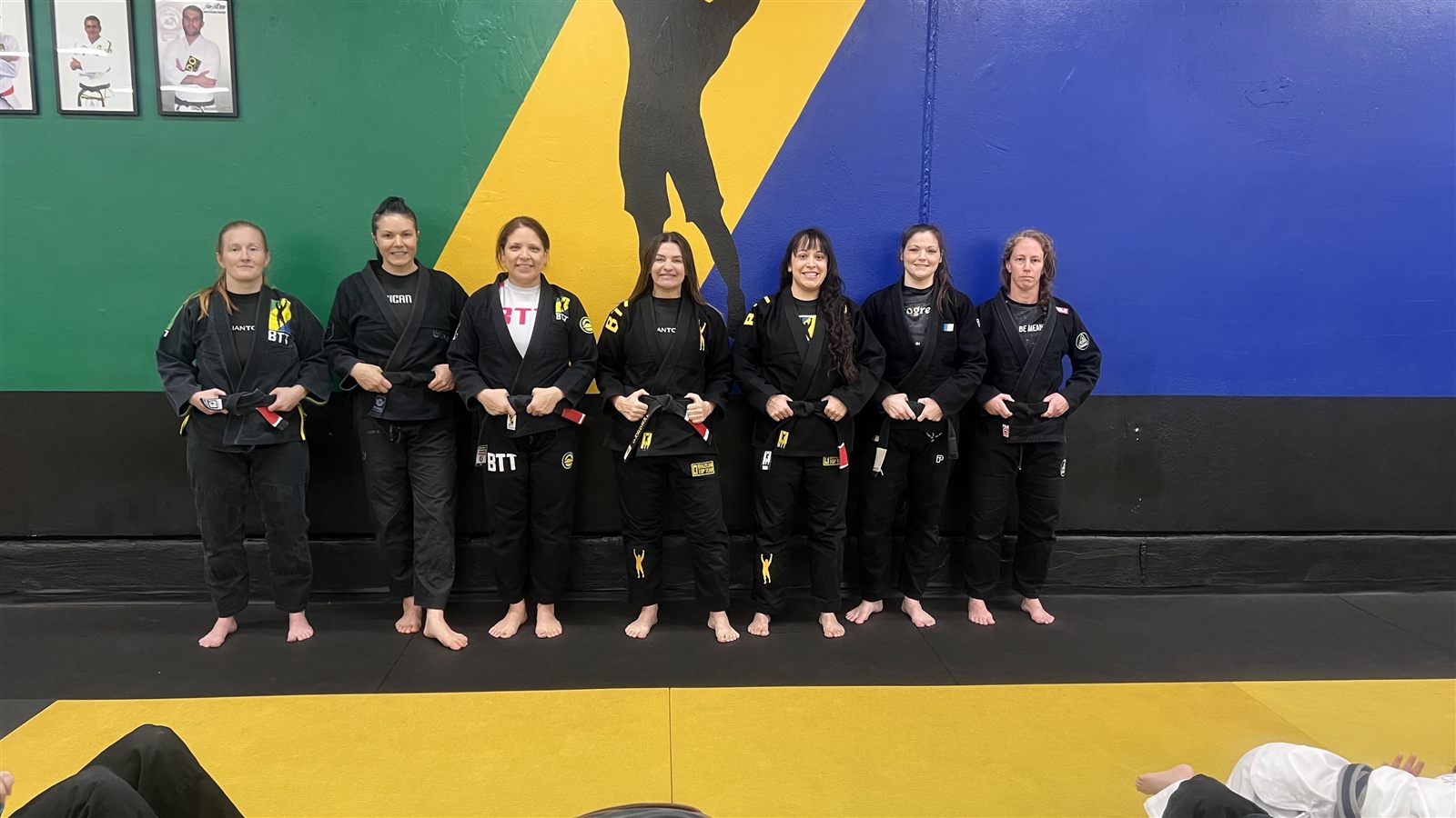 The women black belts of Brazilian Top Team San Antonio