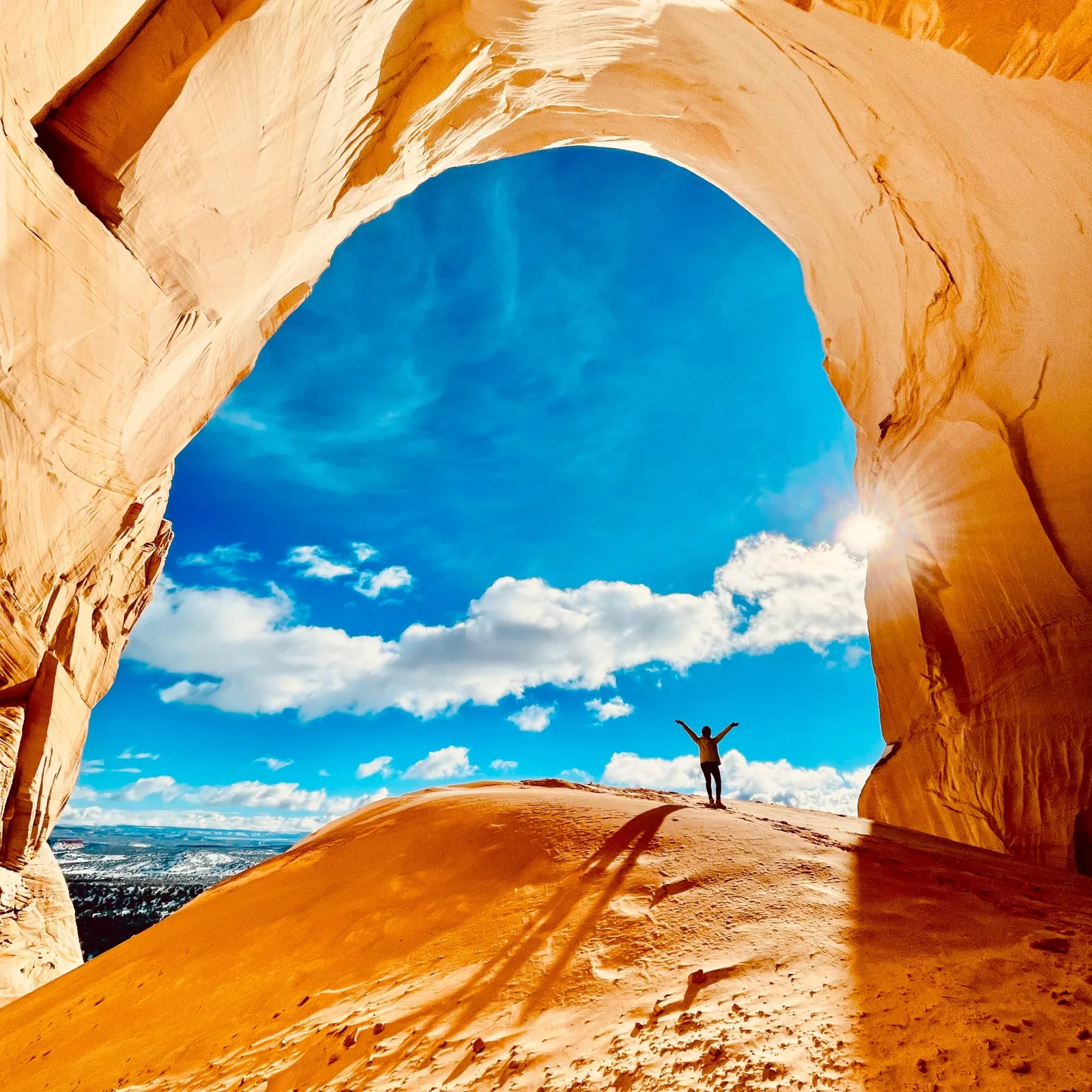 The Great Chamber, a vast naturally carved sandstone alcove near Kanab, Utah