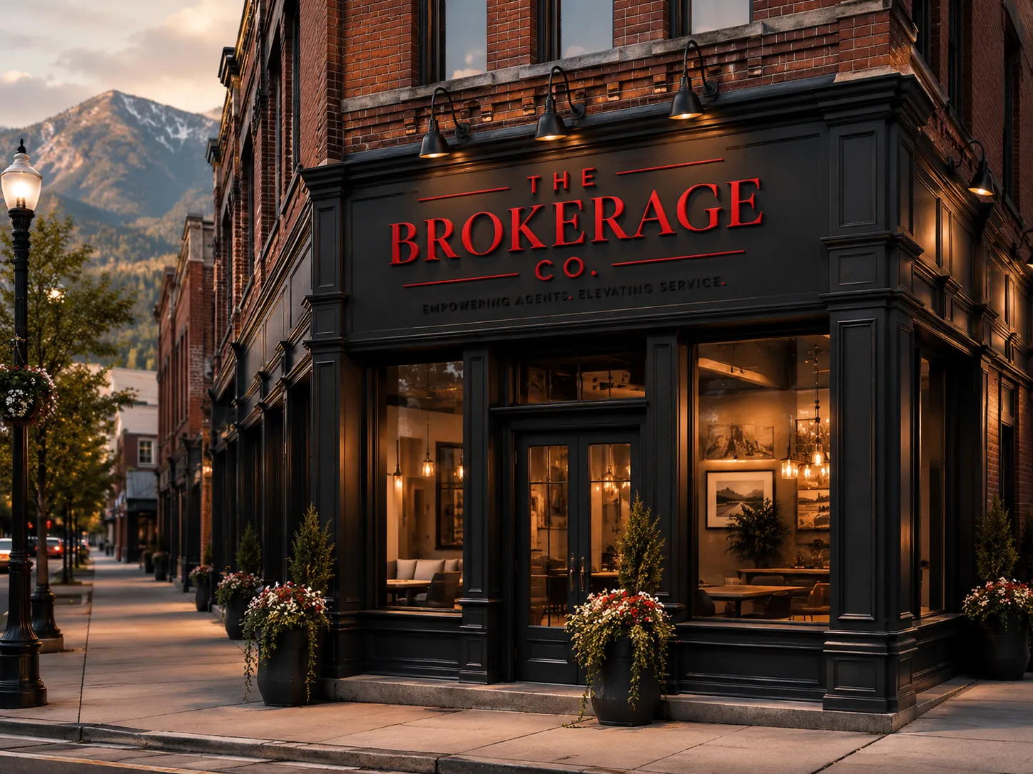 The Brokerage Co. office storefront in Ogden, Utah