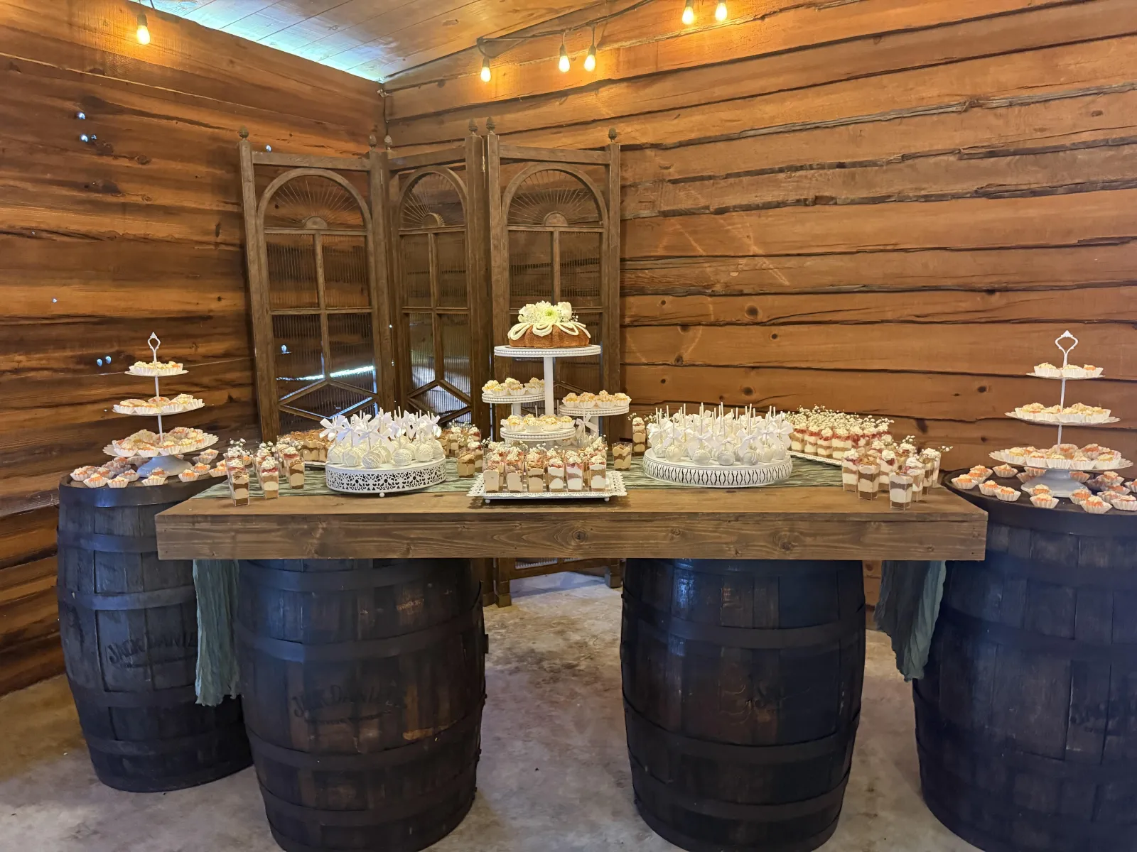 Sugar and Grace Sweets dessert display.