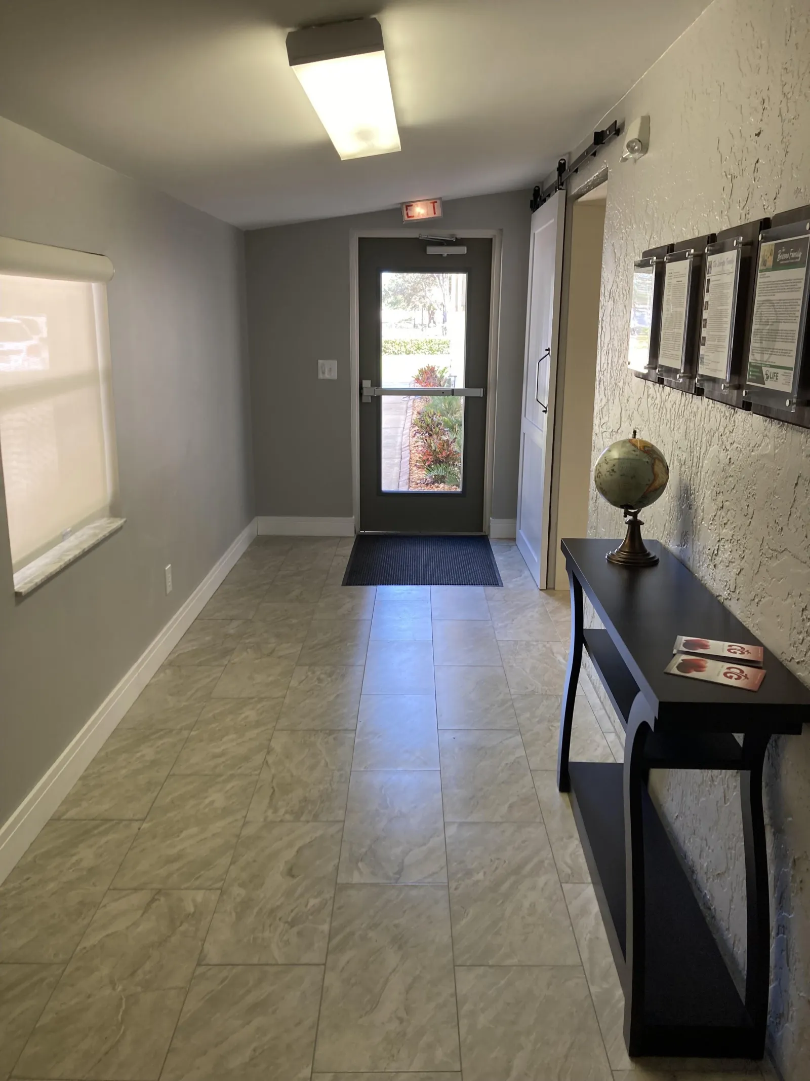 The entrance foyer