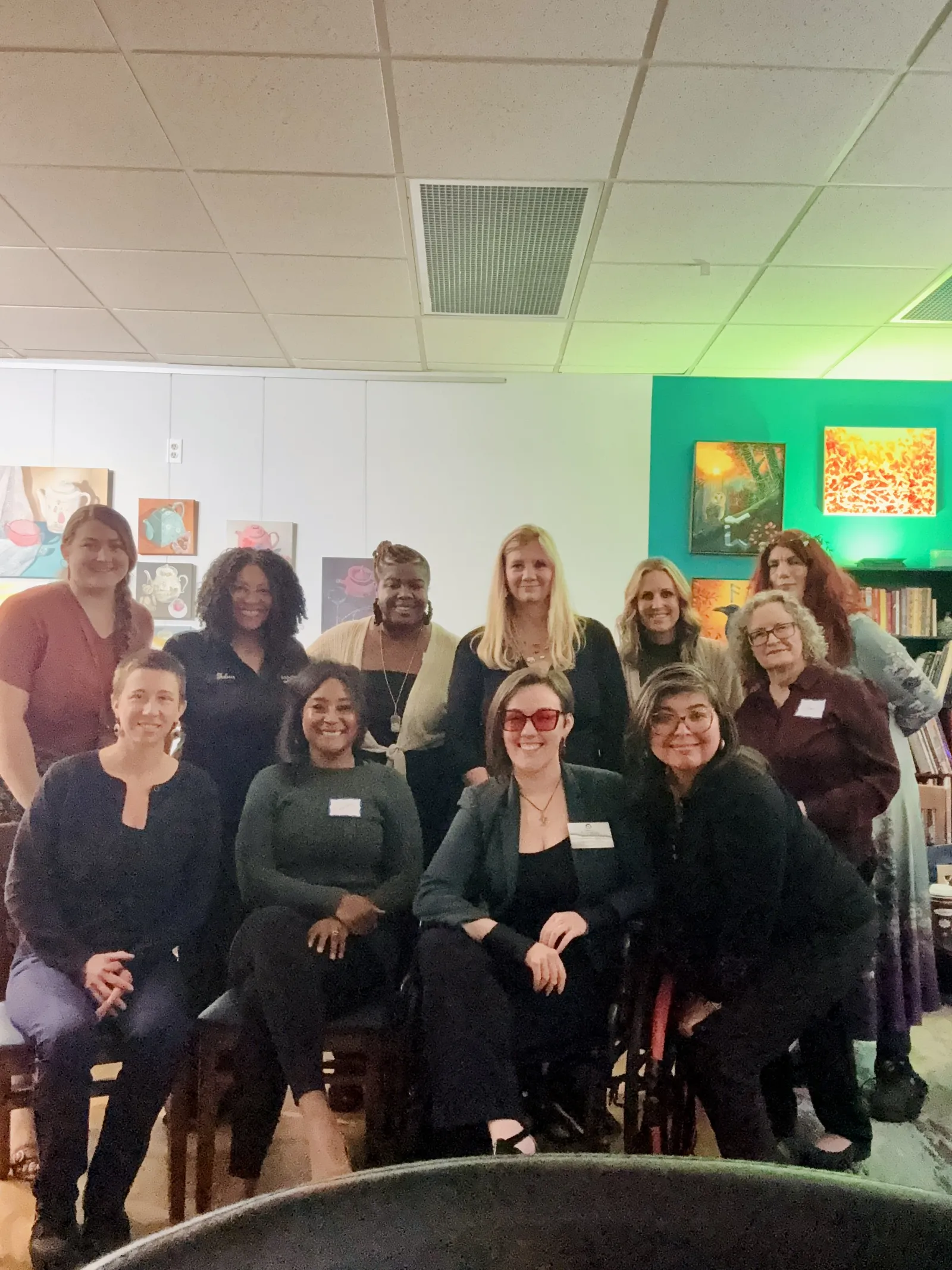 eWomenNetwork Madison members at the October 2026 Strategic Business Introductions at Bad Art Co
