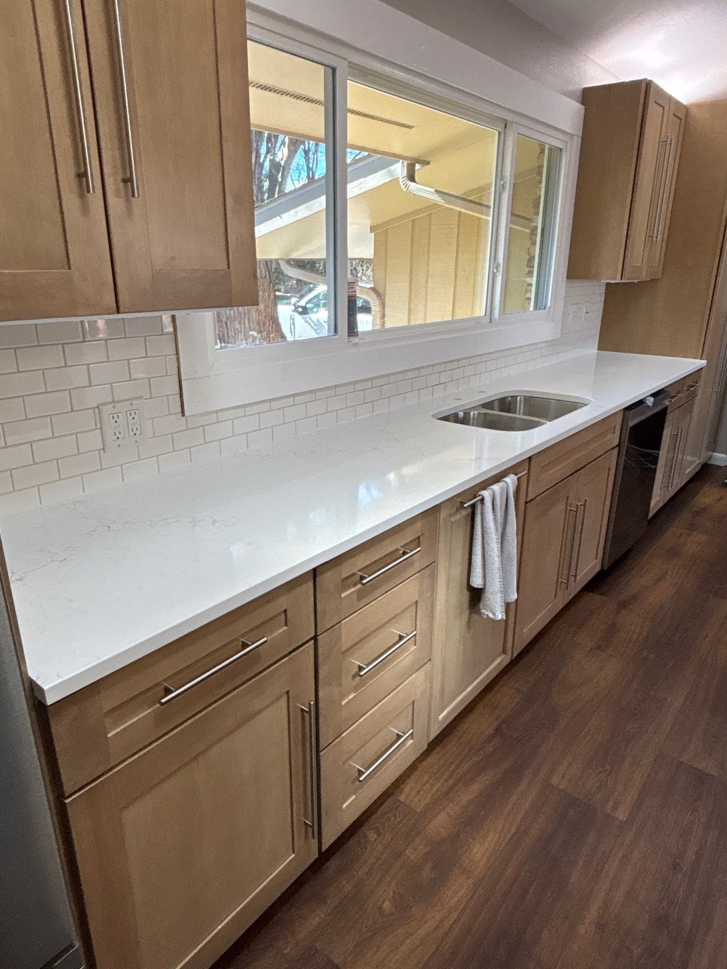New kitchen cabinets and countertop