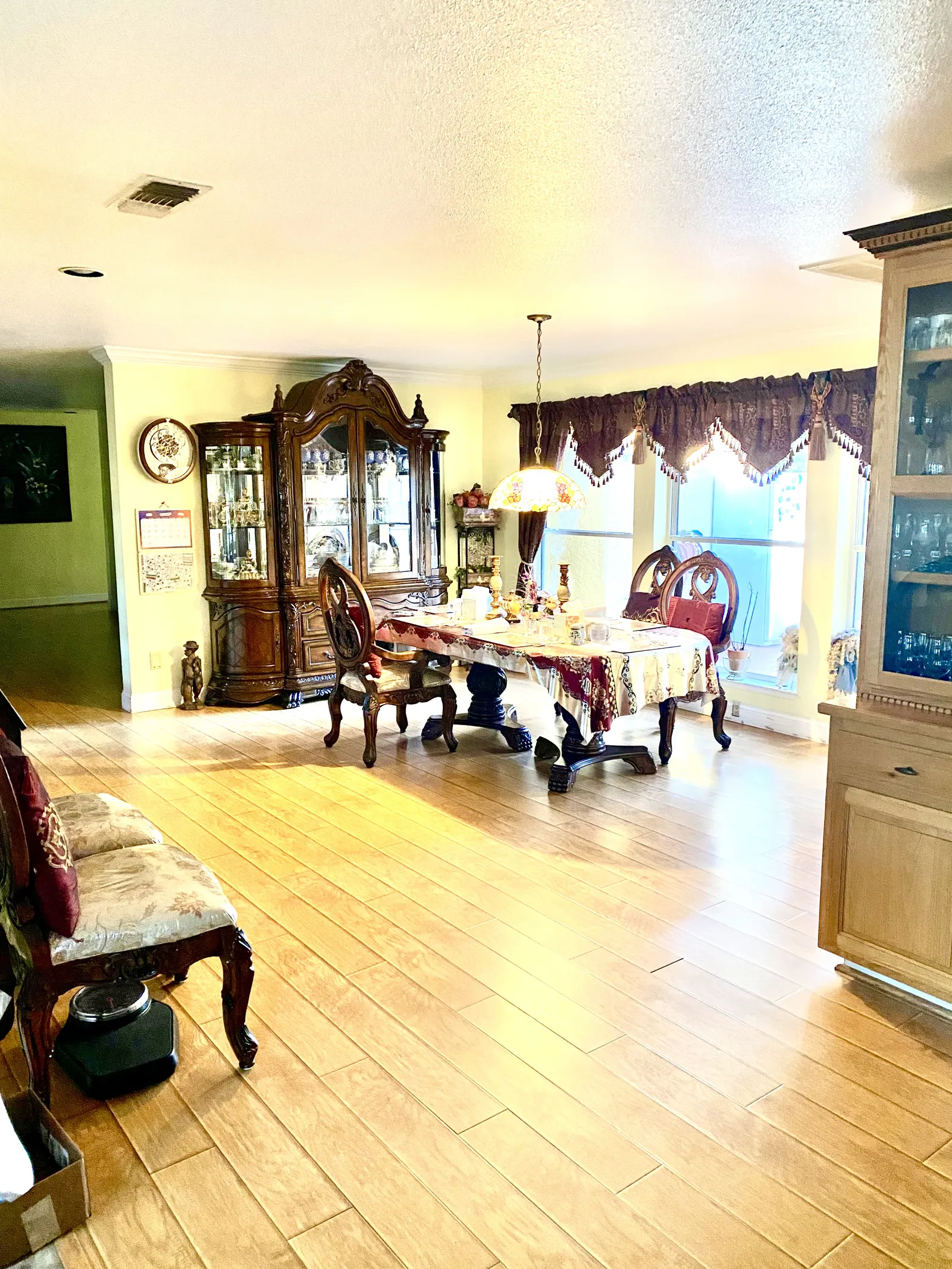 The dining room where residents share meals together