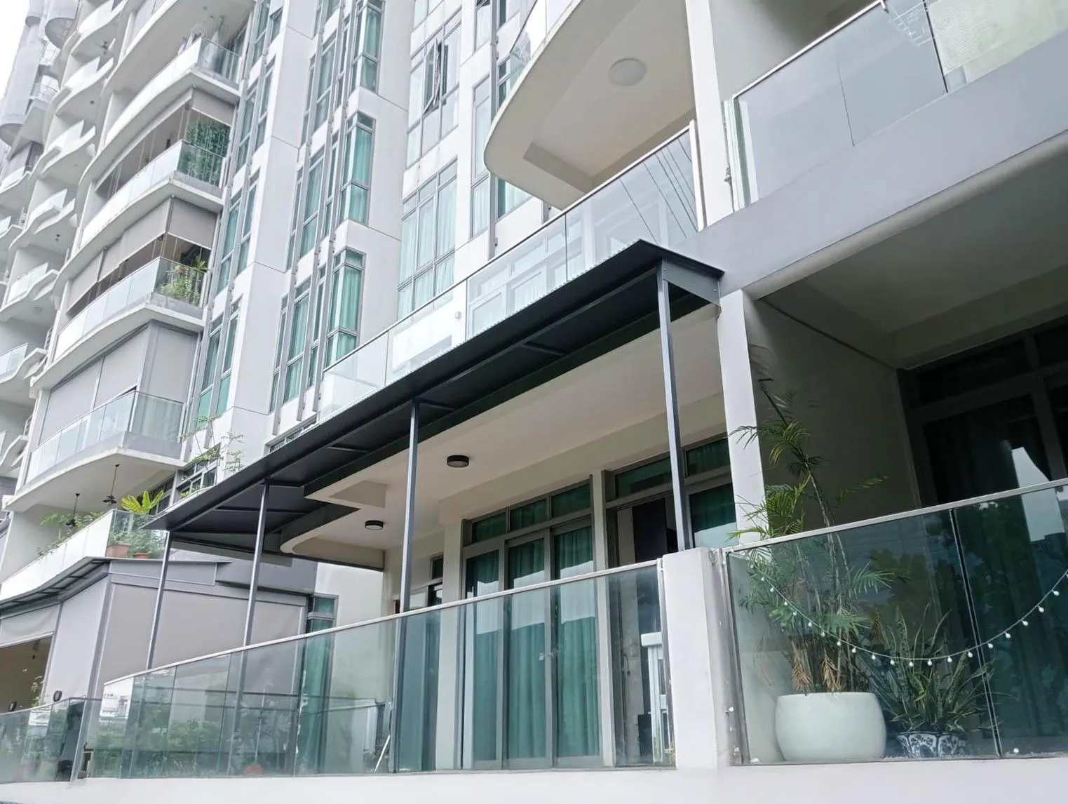 After: Ground-floor patio, condo